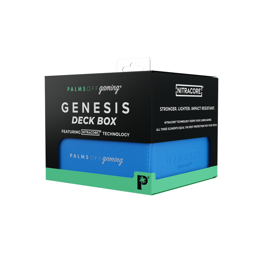 Genesis Deck Box blue for standard TCG cards
