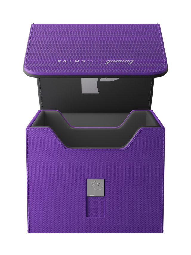 purple deck box for Pokémon MTG and One Piece cards