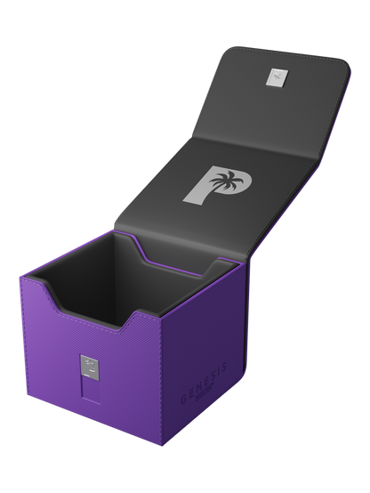purple deck box for Pokémon MTG and One Piece cards