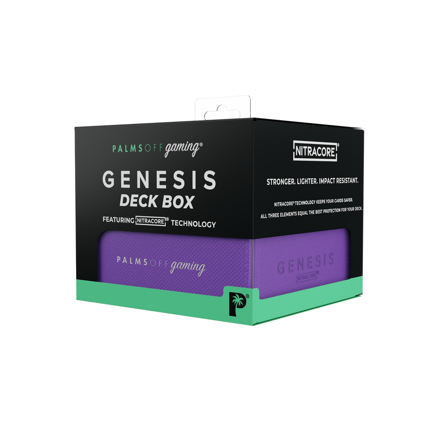 Genesis Deck Box purple for standard TCG cards