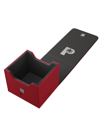 red deck box for Pokémon MTG and One Piece cards