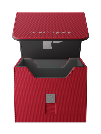 red deck box for Pokémon MTG and One Piece cards