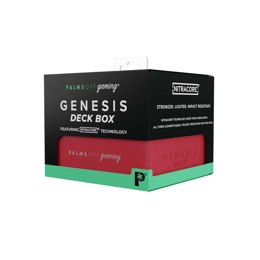 Genesis Deck Box red for standard TCG cards
