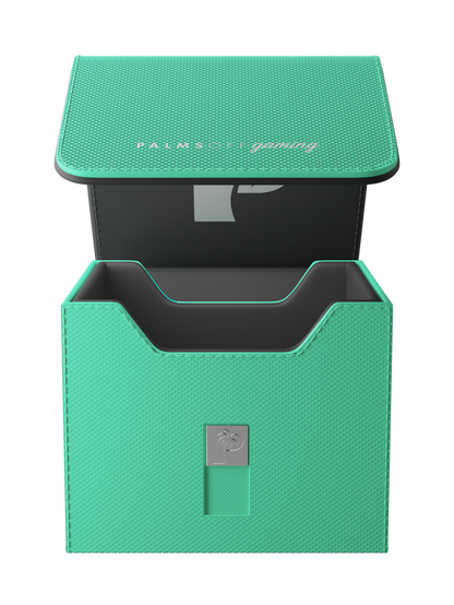 Turquoise deck box for Pokémon MTG and One Piece cards