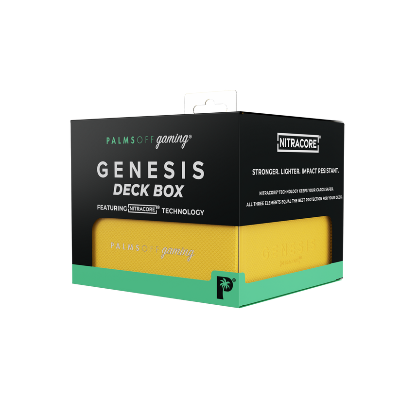 Genesis Deck Box yellow for standard TCG cards