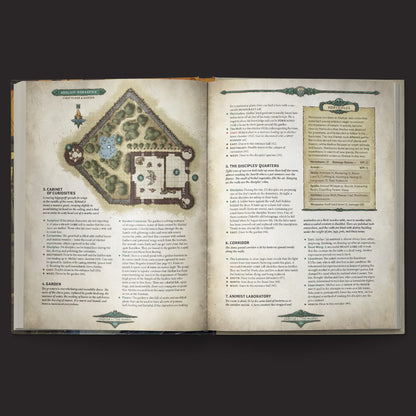 Dragonbane campaign book with city adventure sites