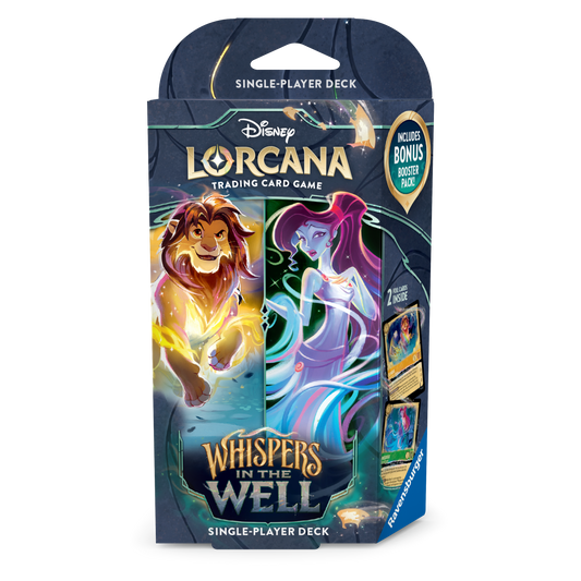 Lorcana Whispers in the Well - Single Player Deck Amber & Emerald (Megara & Simba)