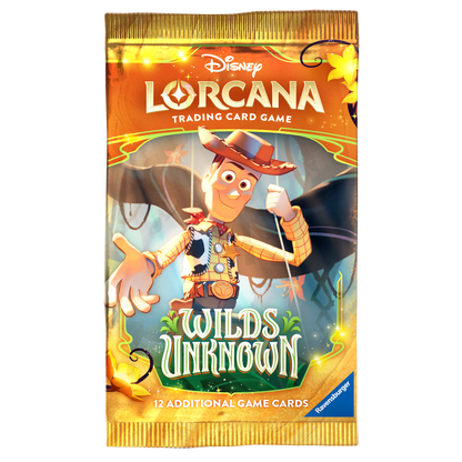 Disney Lorcana Wilds Unknown booster pack Woody