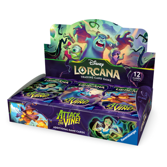 Lorcana Attack of the Vine Booster Box Display