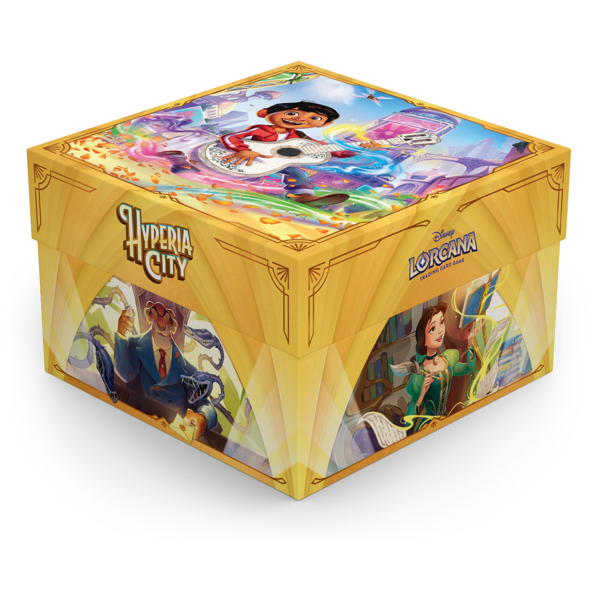 Disney Lorcana Hyperia City Illumineer’s Trove card storage box