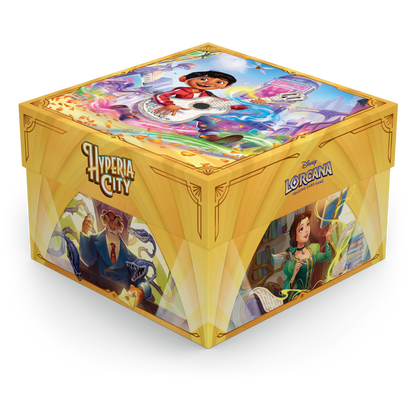 Disney Lorcana Hyperia City Illumineer’s Trove card storage box