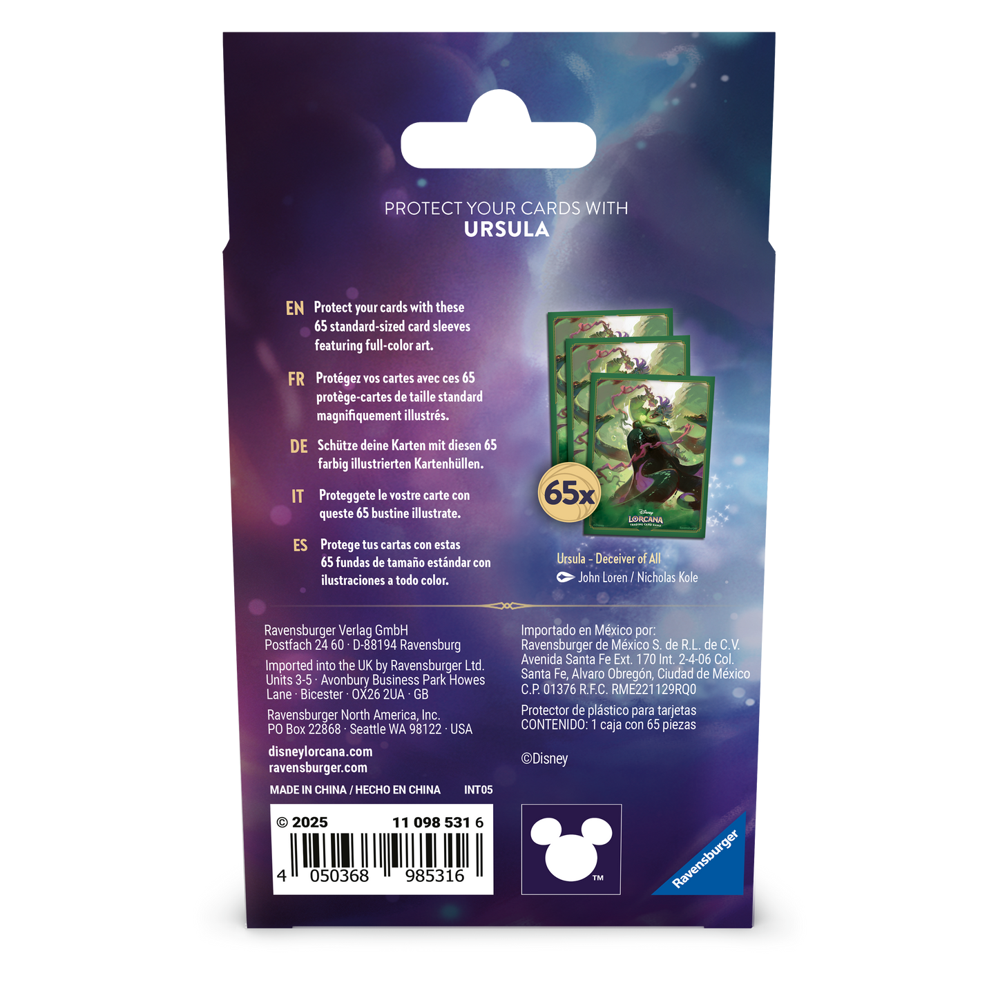 Lorcana Archazias Island Sleeves: Ursula – Deceiver of All