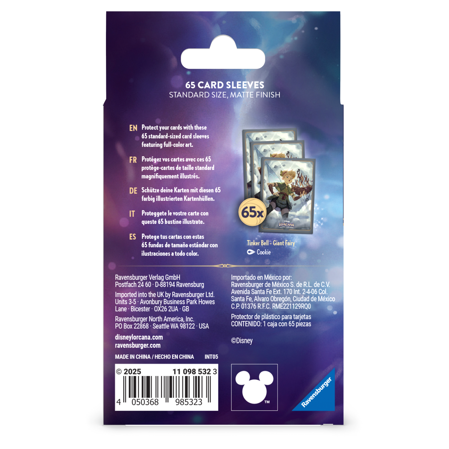 Lorcana Reign of Jafar Sleeves: Tinkerbell