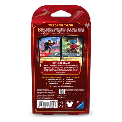 Lorcana Reign of Jafar - Single Player Deck Ruby & Steel (Mulan & Stitch)