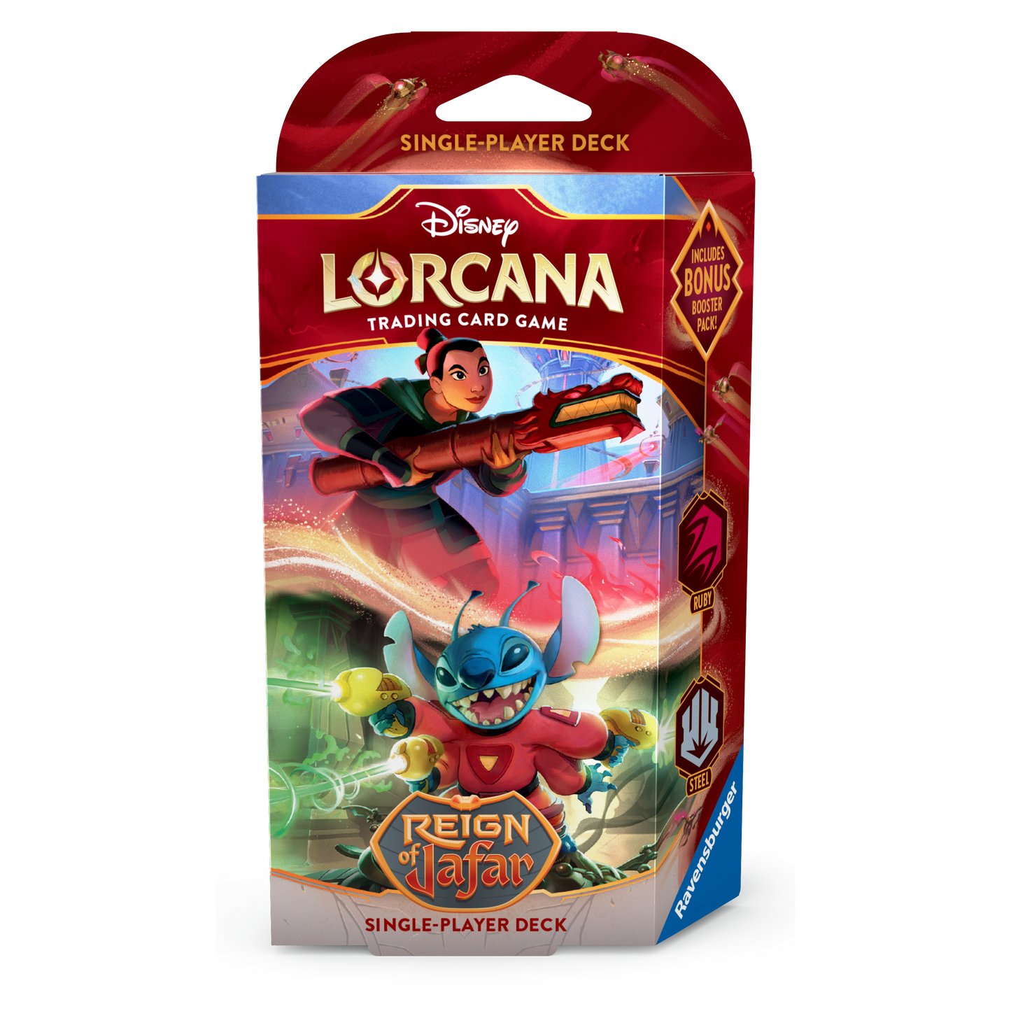 Lorcana Reign of Jafar - Single Player Deck Ruby & Steel (Mulan & Stitch)