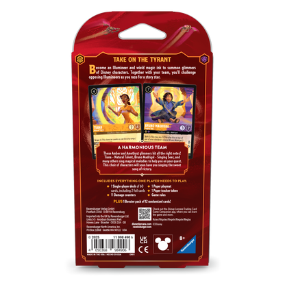 Lorcana Reign of Jafar - Single Player Deck Amber & Amethyst (Tiana & Bruno)