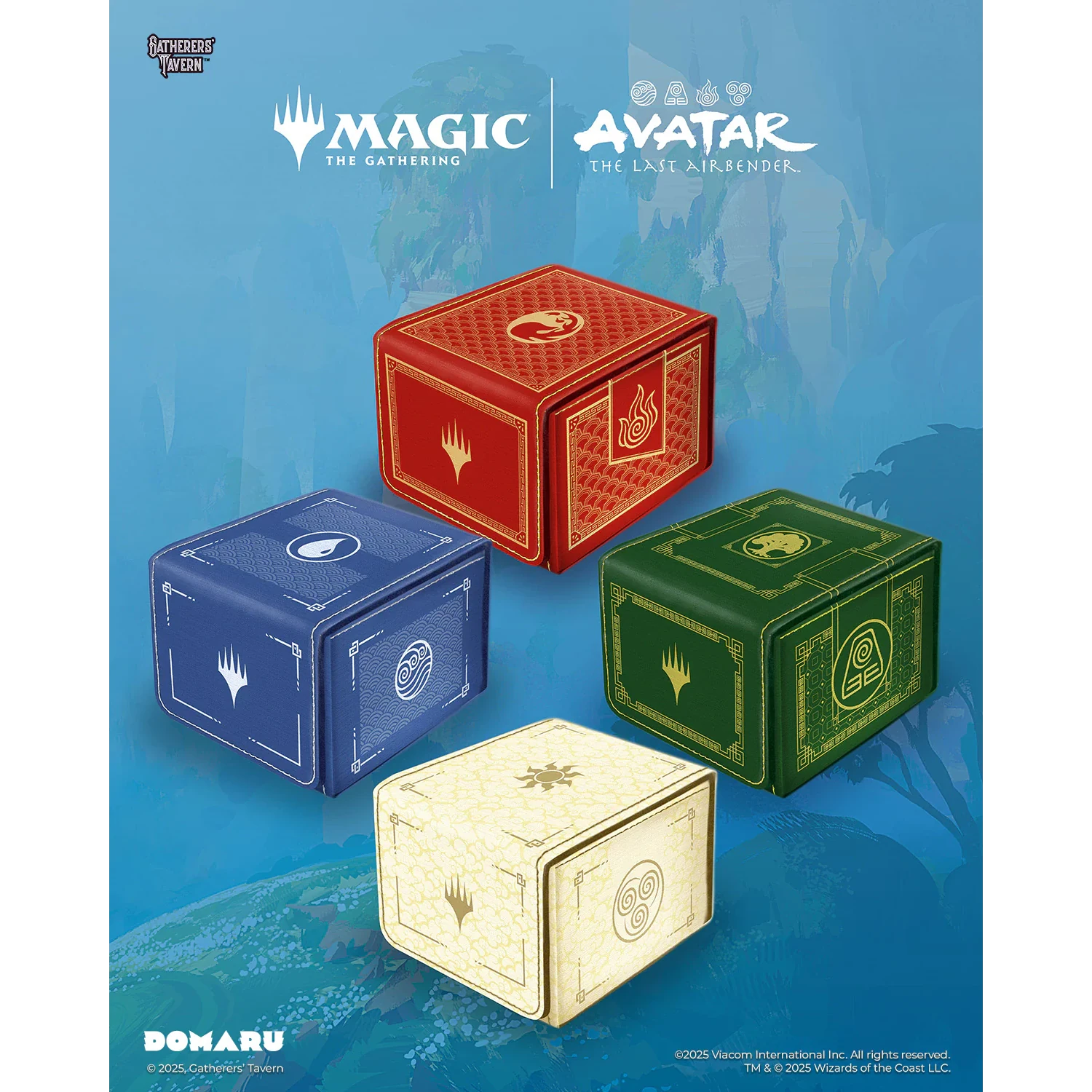 Avatar The Last Airbender Fire  Air Water Earth DOMARU Box for TCG cards