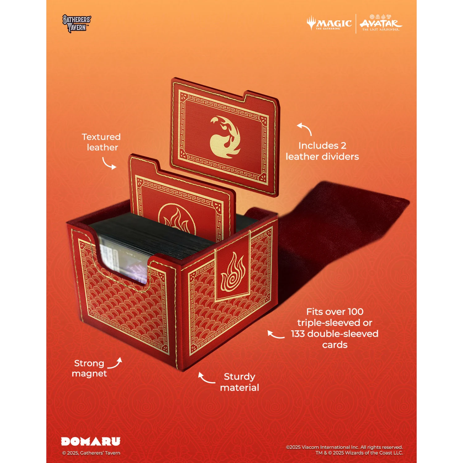 Avatar The Last Airbender Fire DOMARU Box for TCG cards