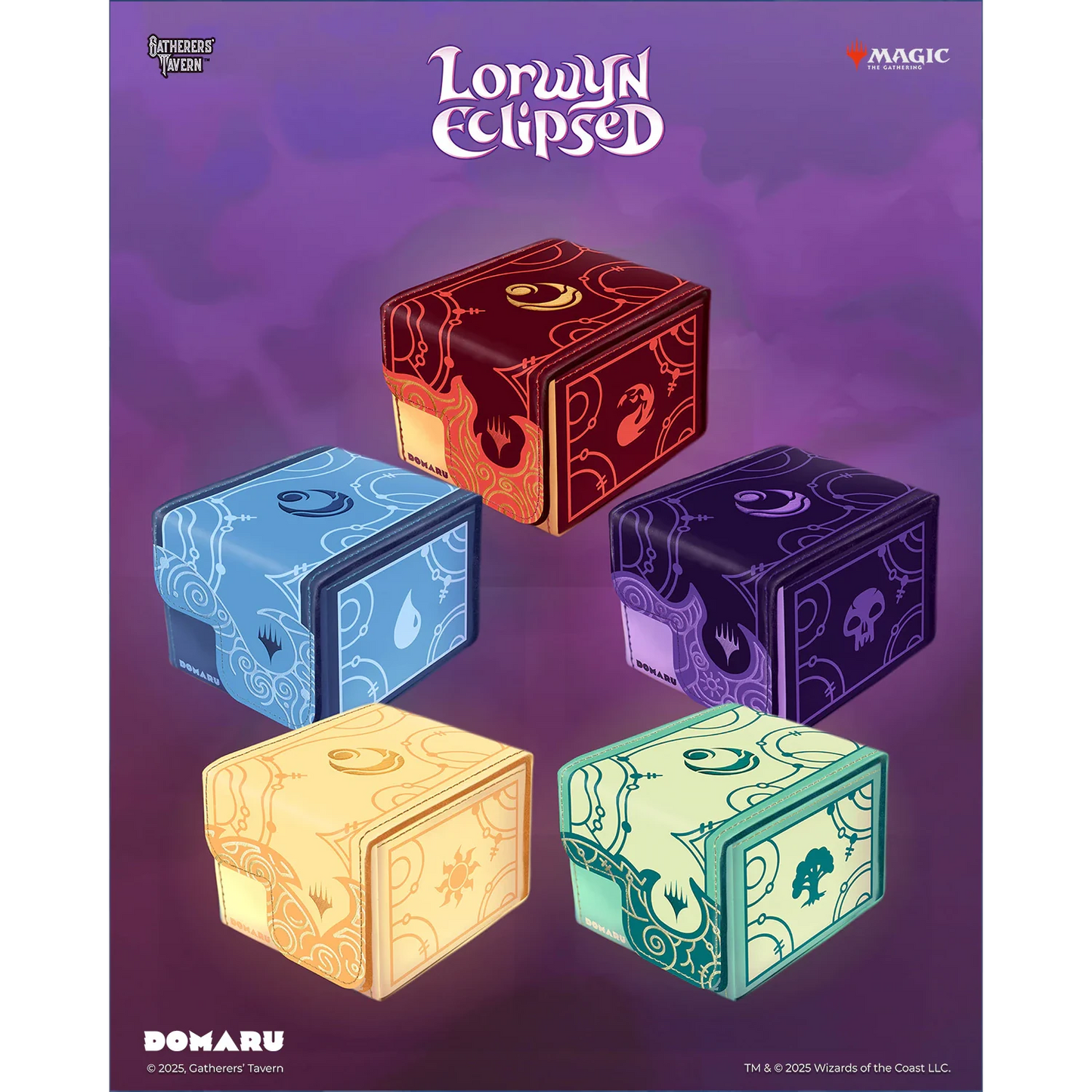 MTG Lorwyn Eclipsed Red Bliack GReen Blue White DOMARU card storage box