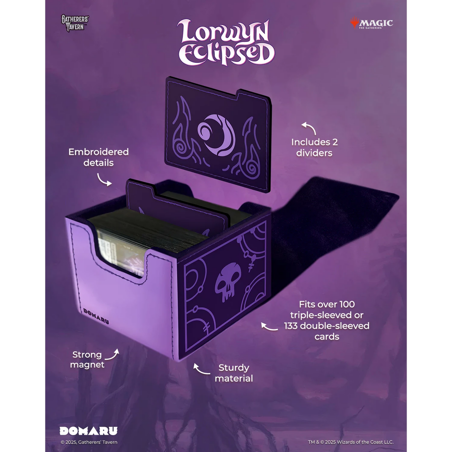 MTG Lorwyn Eclipsed Eventide Black DOMARU card storage box