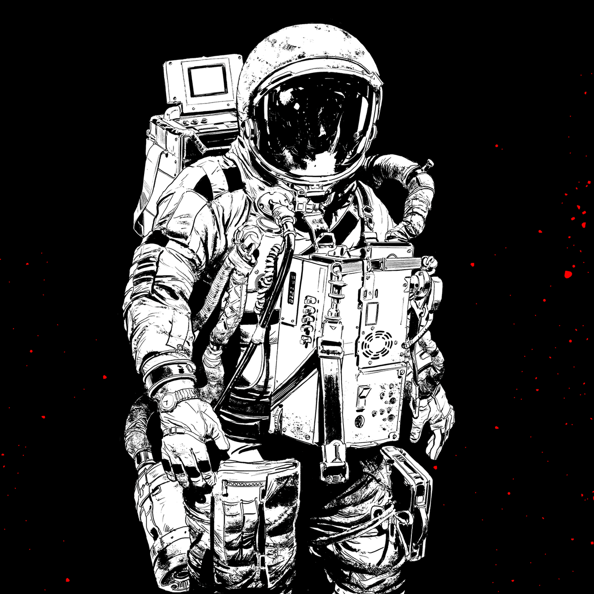 Death In Space RPG astronaut character artwork