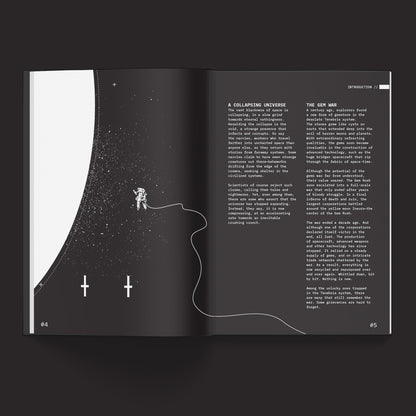 Death In Space RPG alternate product presentation