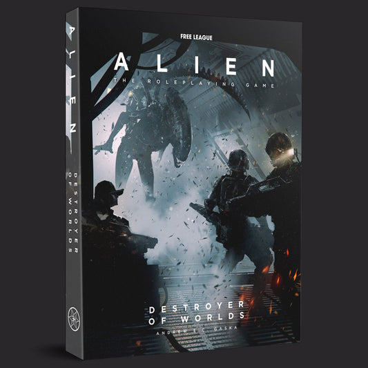 ALIEN RPG Destroyer of Worlds front cover and product presentation