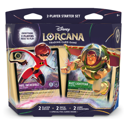 Disney Lorcana - TCG - Wilds Unknown Elastigirl & Buzz Lightyear 2-Player Starter Deck