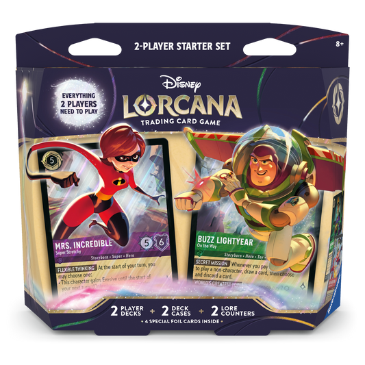 Disney Lorcana - TCG - Wilds Unknown Elastigirl & Buzz Lightyear 2-Player Starter Deck
