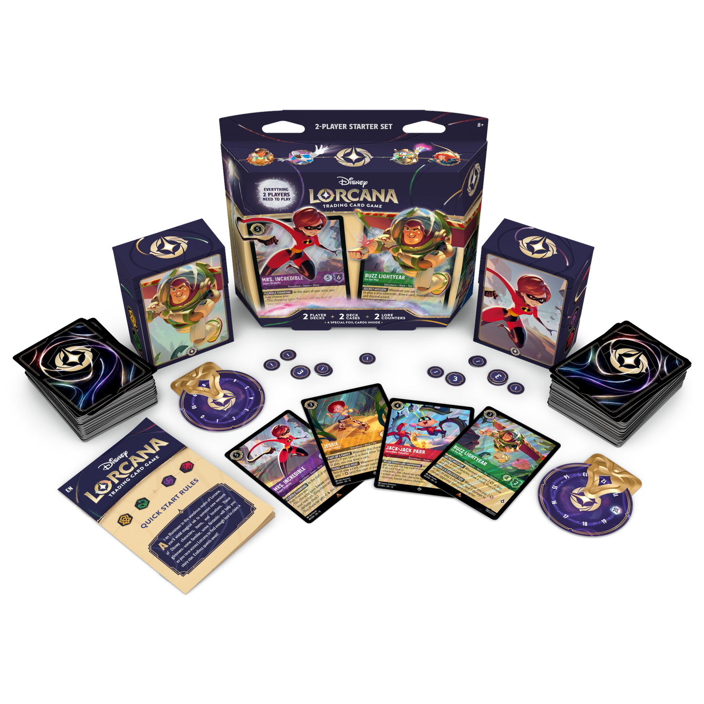 Disney Lorcana - TCG - Wilds Unknown Elastigirl & Buzz Lightyear 2-Player Starter Deck Product Image