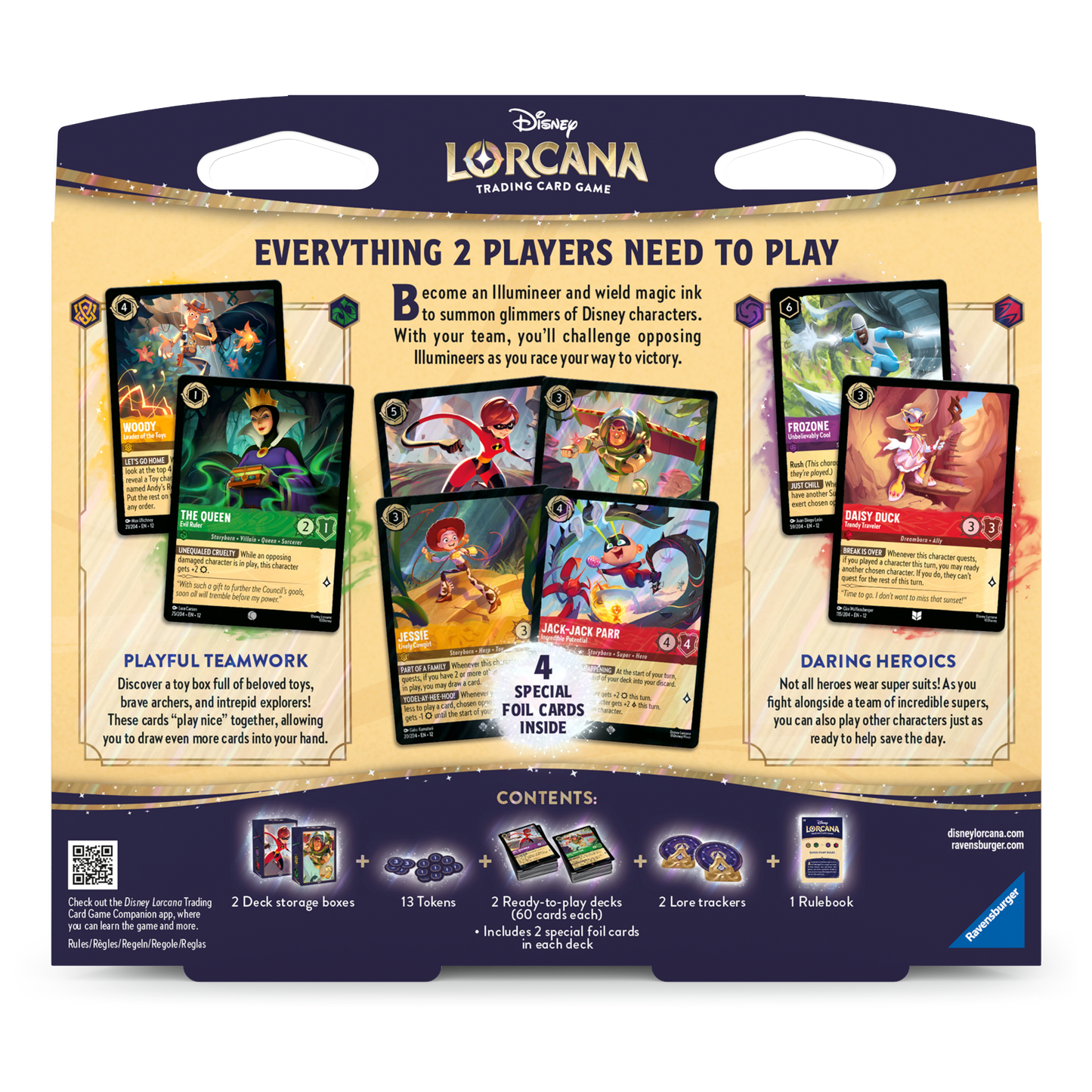 Disney Lorcana - TCG - Wilds Unknown Elastigirl & Buzz Lightyear 2-Player Starter Deck back