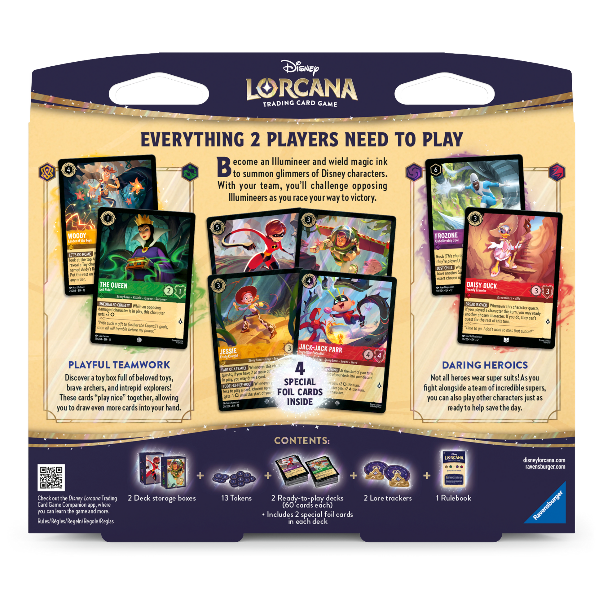 Disney Lorcana - TCG - Wilds Unknown Elastigirl & Buzz Lightyear 2-Player Starter Deck back