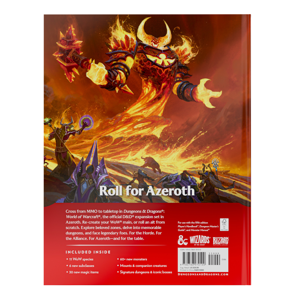 Dungeons and Dragons World of Warcraft book