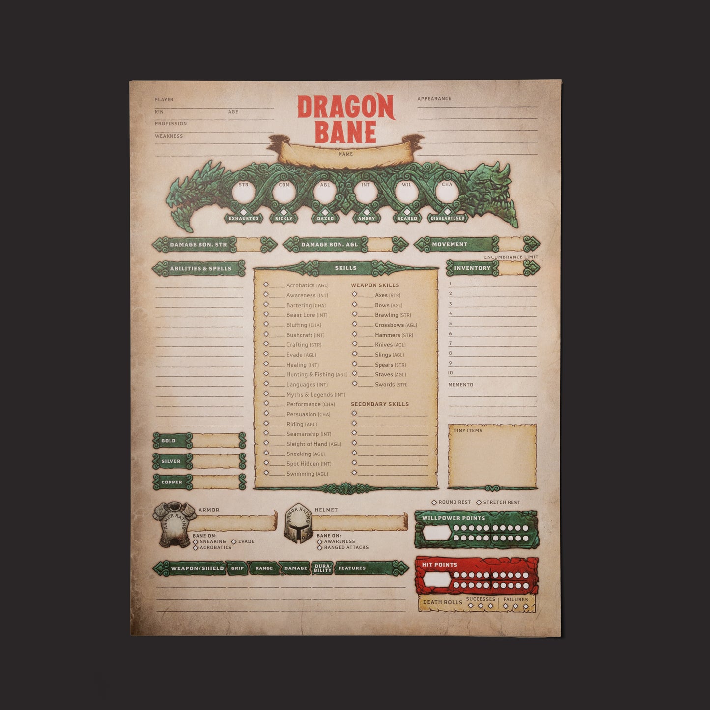 Dragonbane RPG - Core Set - Physical + Digital
