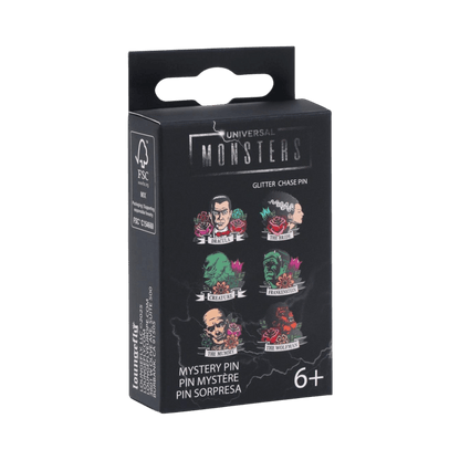 Universal Monsters Monster Floral Tattoo Enamel Pin Blind Box at R&R Hobbies