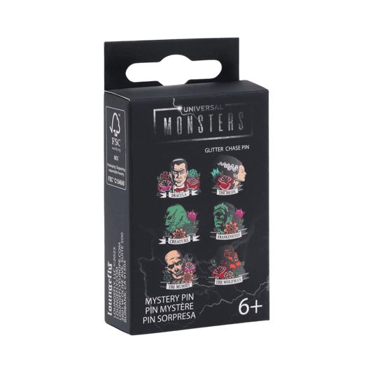 Universal Monsters Monster Floral Tattoo Enamel Pin Blind Box at R&R Hobbies