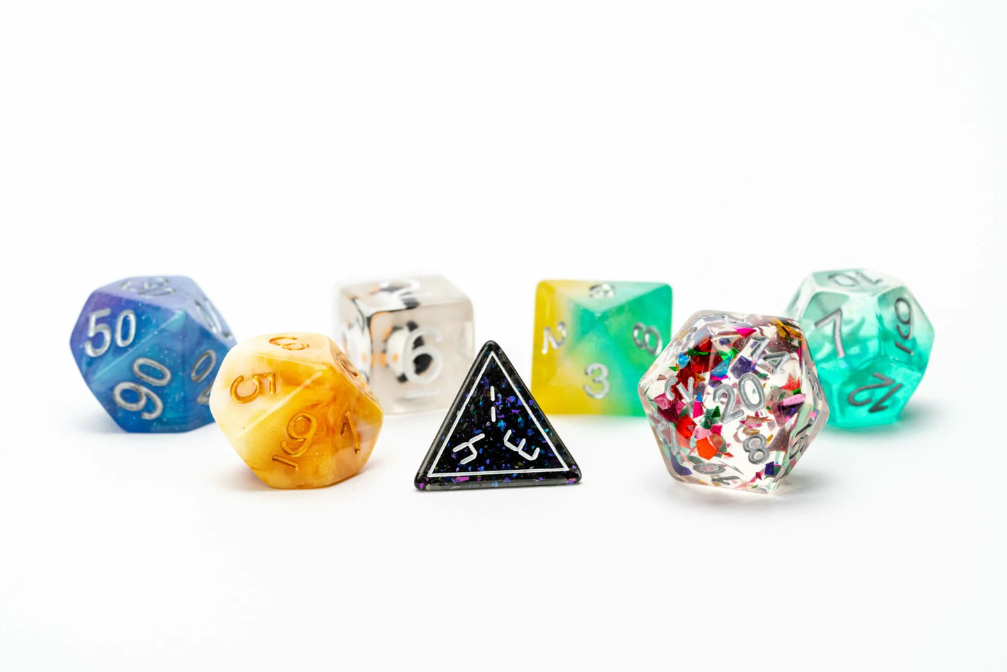 Resin Polyhedral Dice Set for D&D