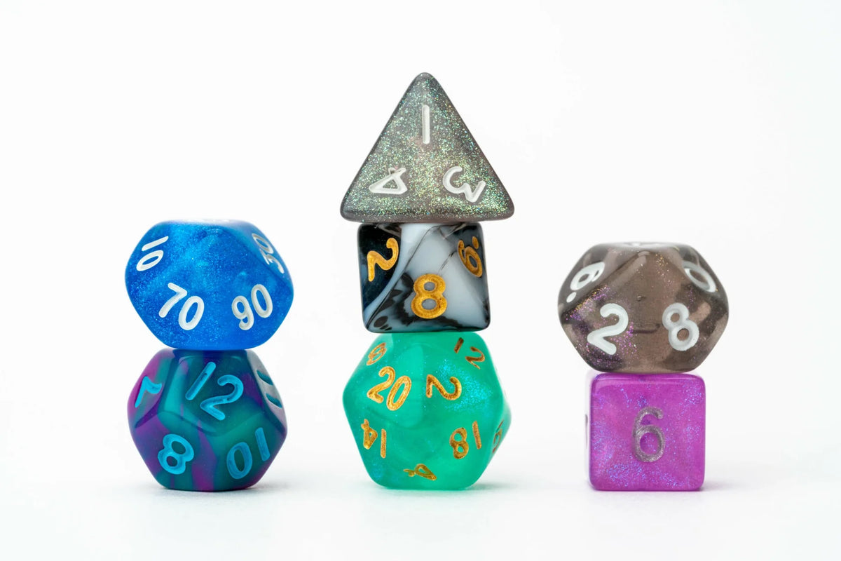 Mystery mini RPG dice pack for D&D