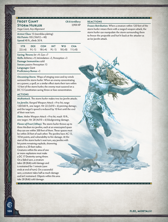 Flee, Mortals! MCDM Monster Book - Hardcover & PDF