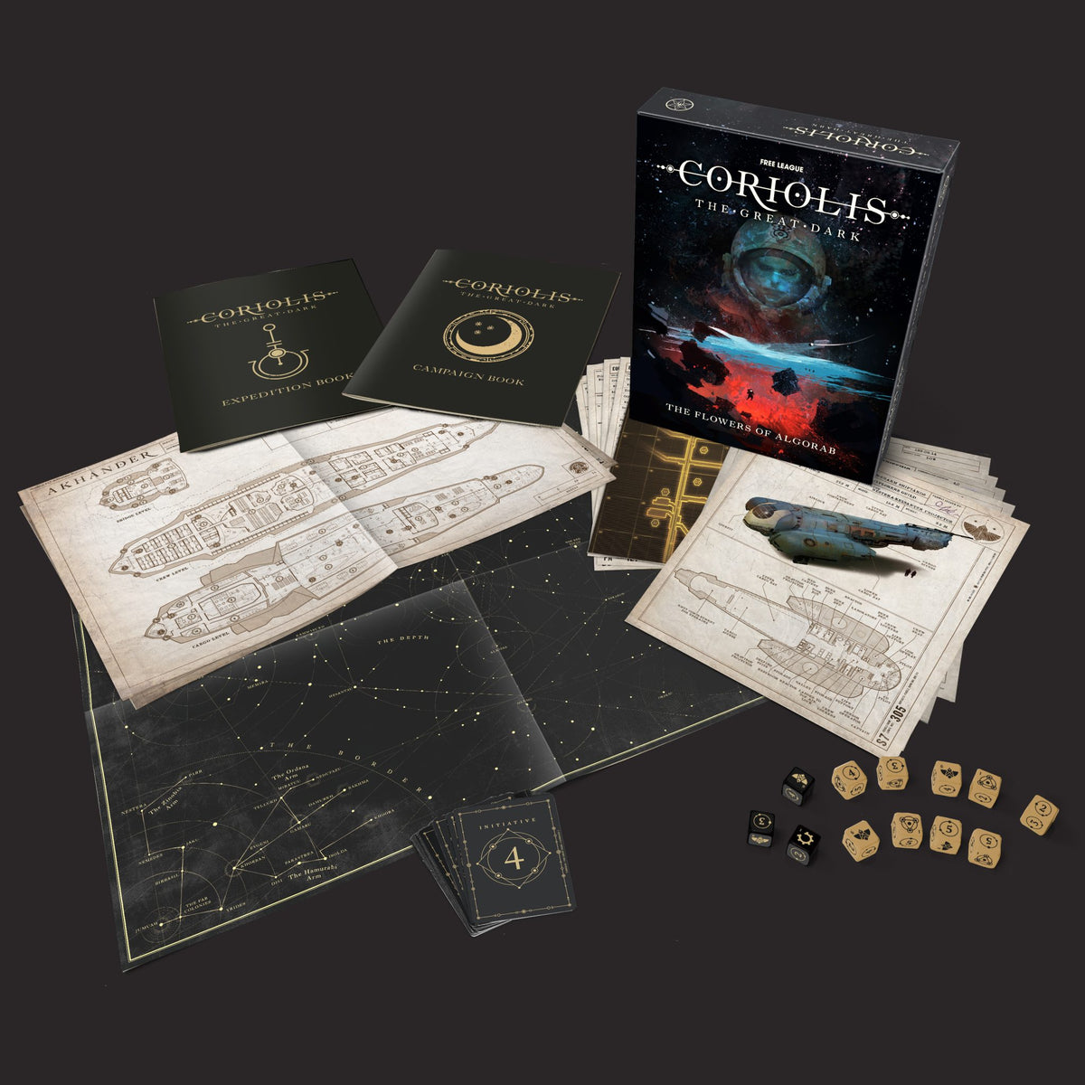 Coriolis The Great Dark: Flowers of Algorab complete product contents