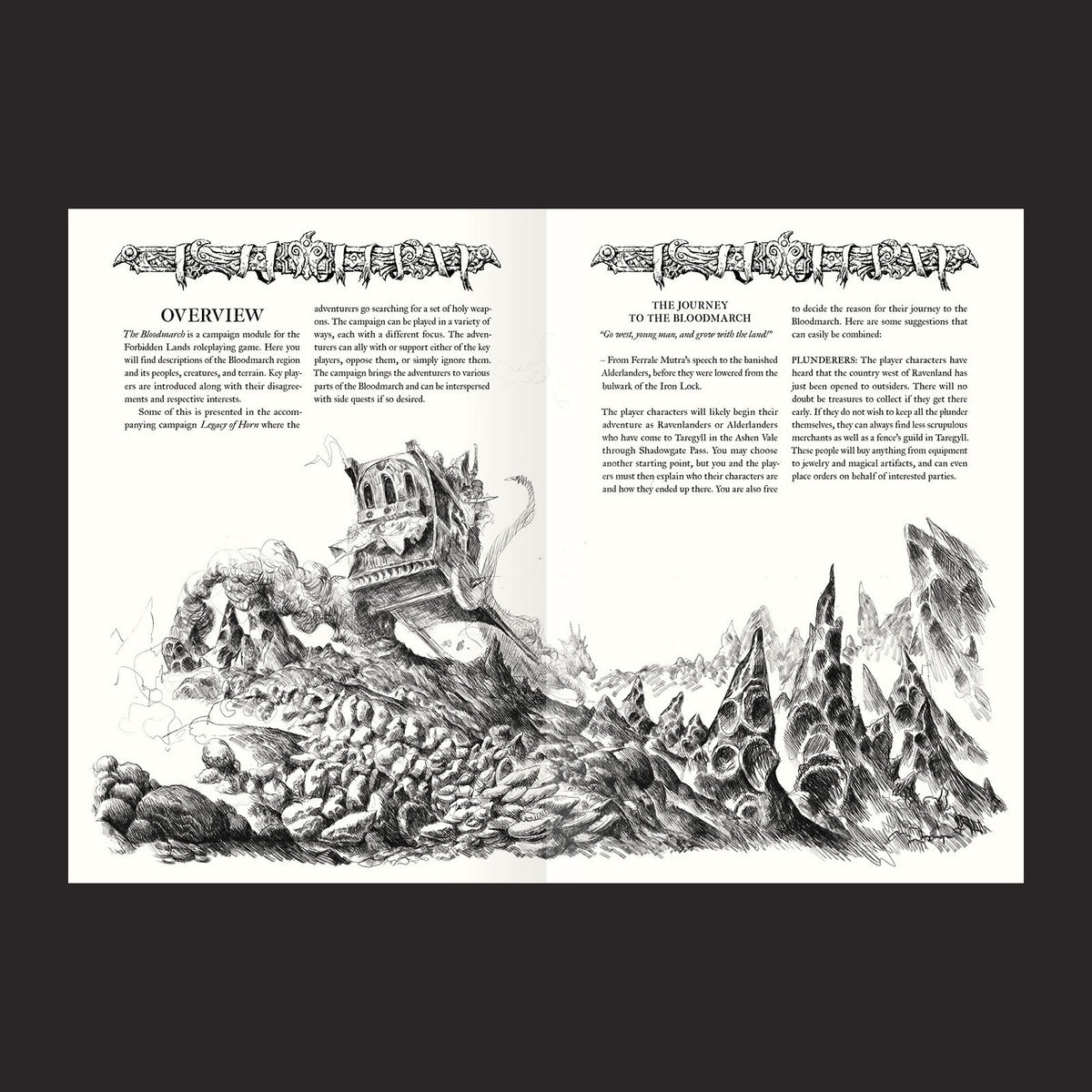 Forbidden Lands RPG, The Bloodmarch interior artwork