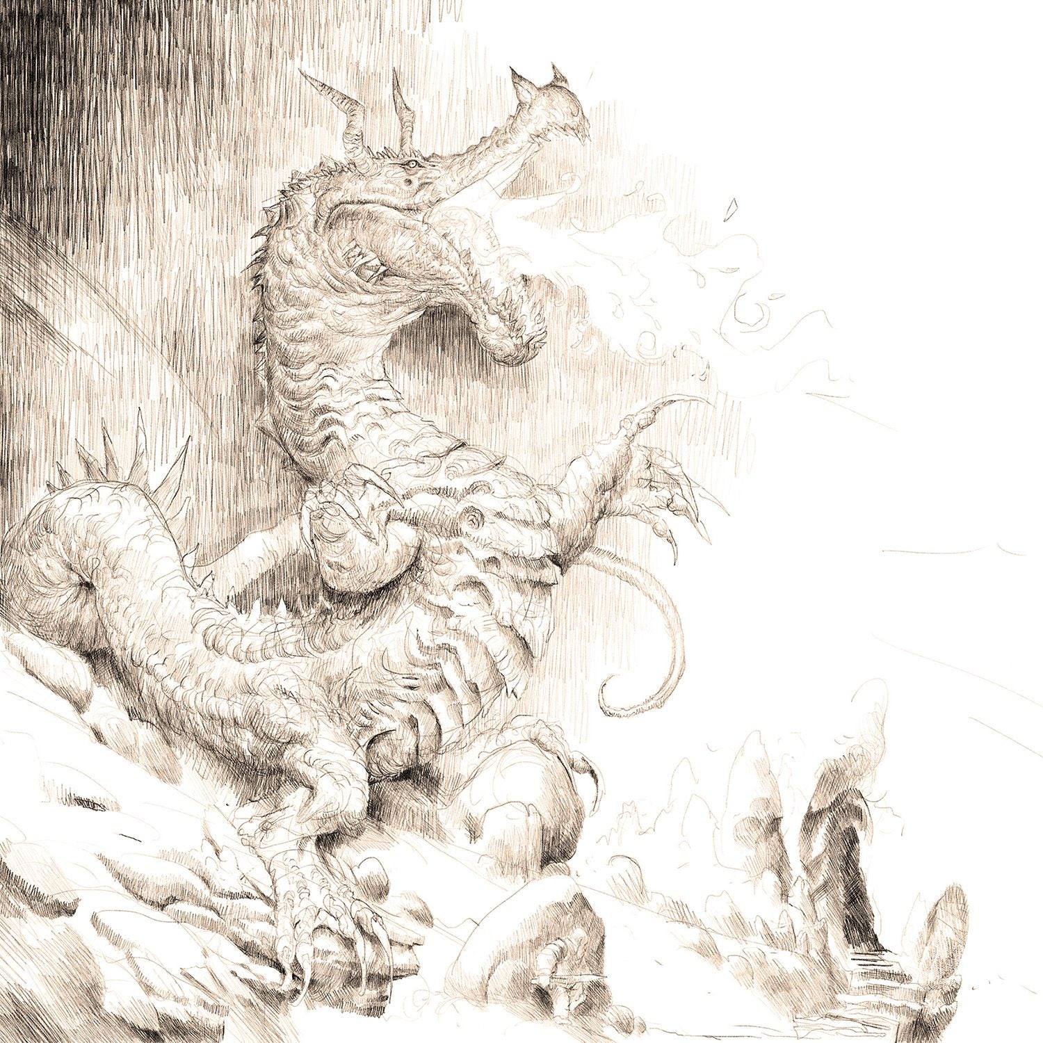 Forbidden Lands RPG, Book of Beasts interior artwork
