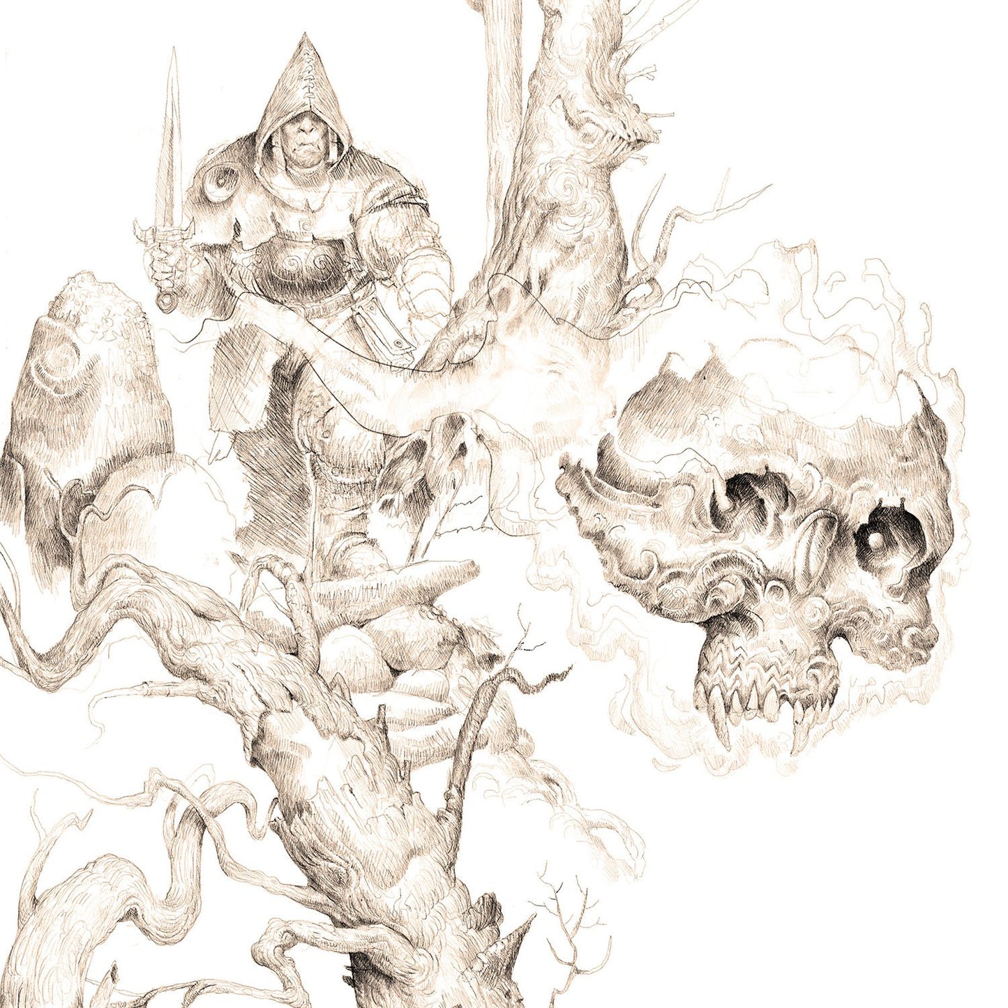 Forbidden Lands RPG, Book of Beasts interior artwork view 5
