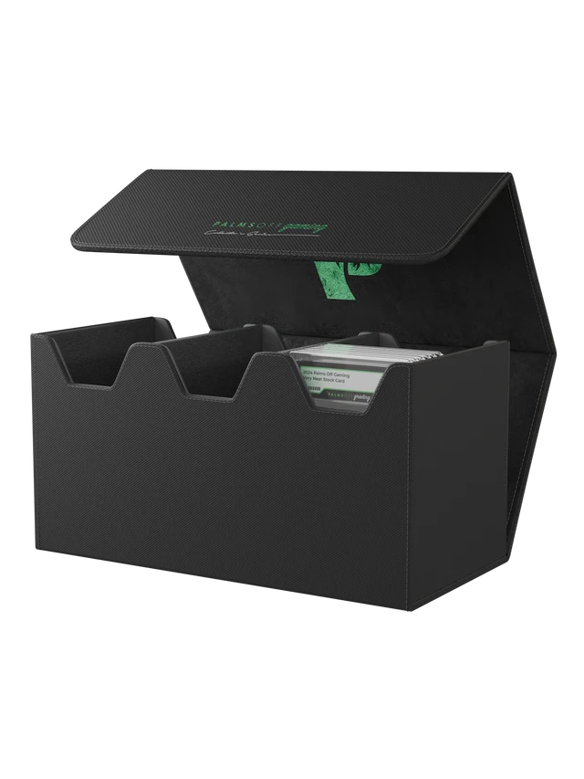black graded card case for Pokémon MTG and collectable cards