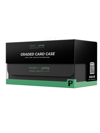 black graded card case for Pokémon MTG and collectable cards