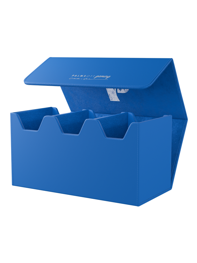 Blue medium graded card storage case holding up to 40 PSA cards