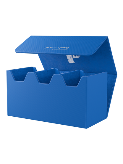 Blue medium graded card storage case holding up to 40 PSA cards
