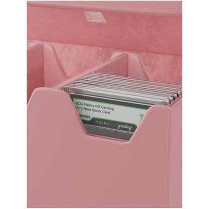 Collector’s Series Medium Graded Card Storage Case Pink for PSA and BGS slabs