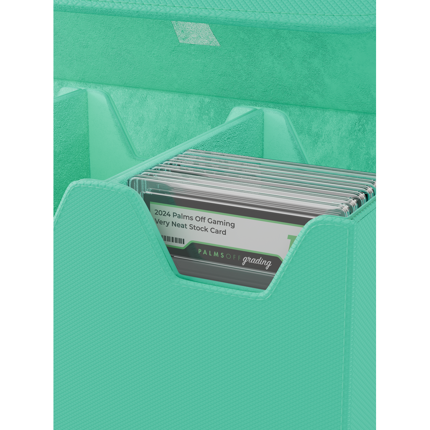 Collector’s Series Large Graded Card Storage Case Turquoise for PSA and BGS slabs