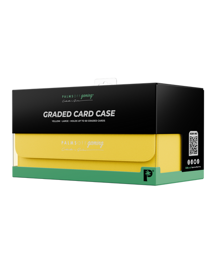 yellow graded card case for Pokémon MTG and collectable cards